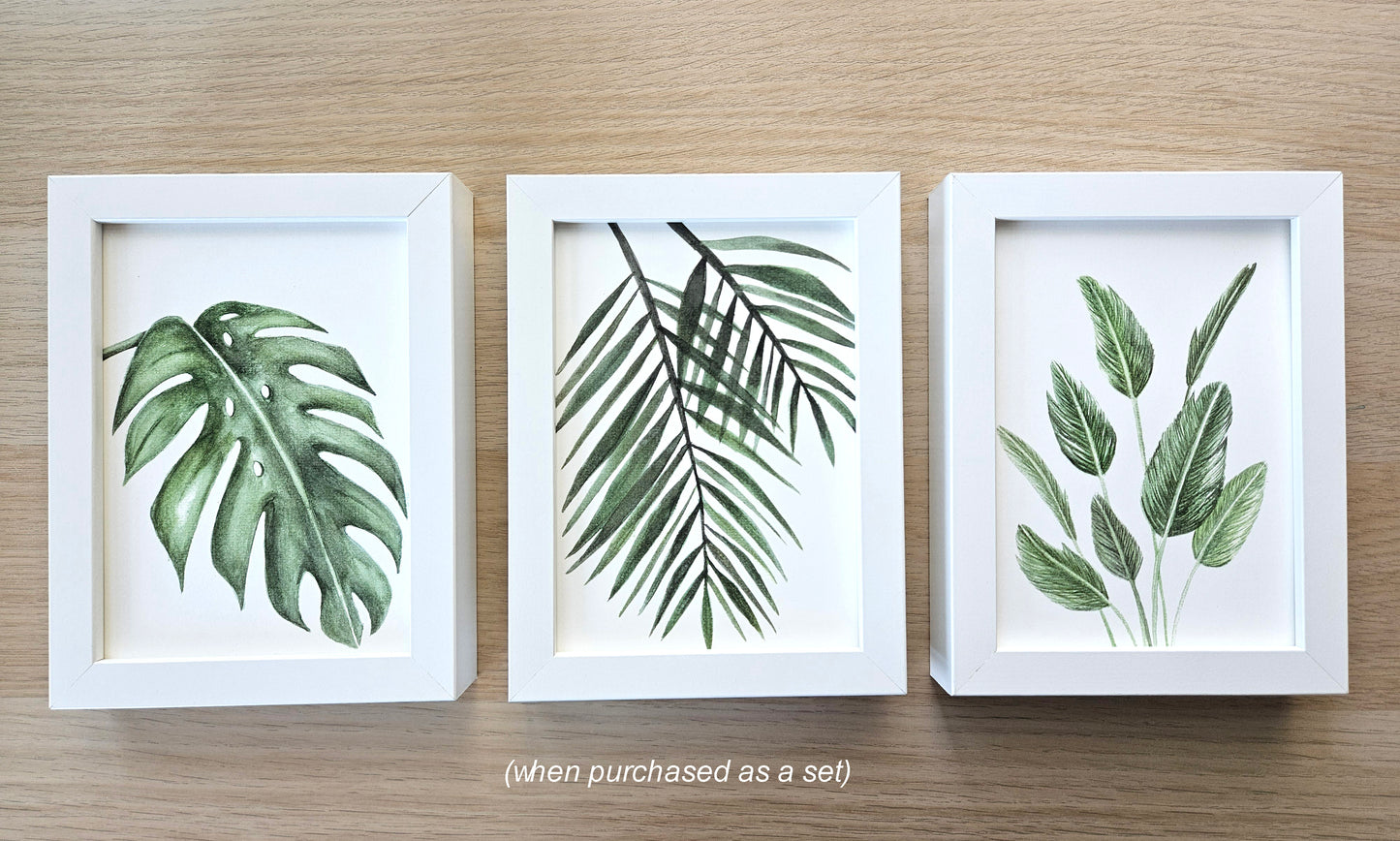 PRINTED WATERCOLOR ART - MONSTERA