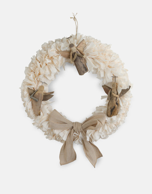 LARGE WREATH WITH 3 ANGELS