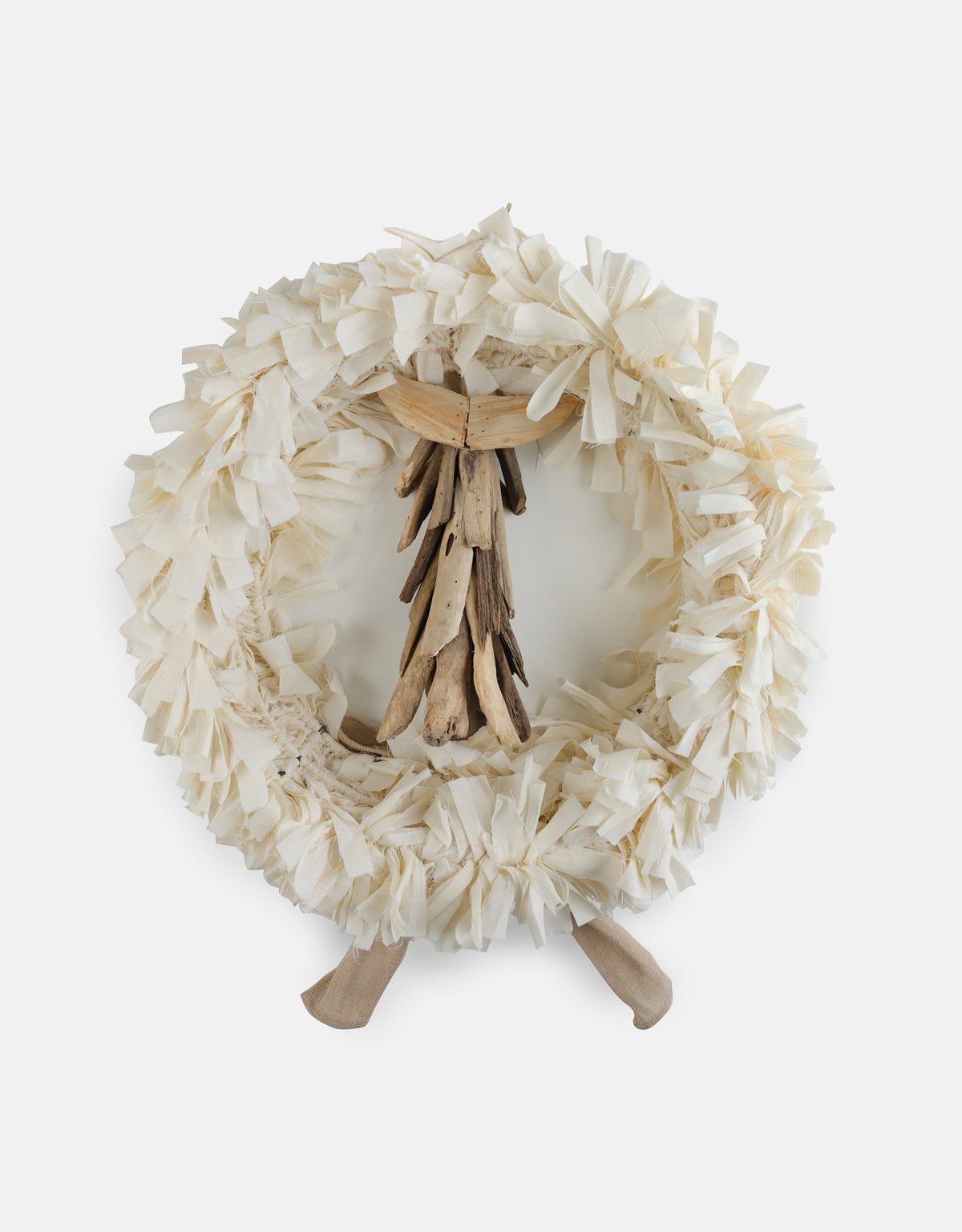 LARGE WREATH WITH STANDING ANGEL