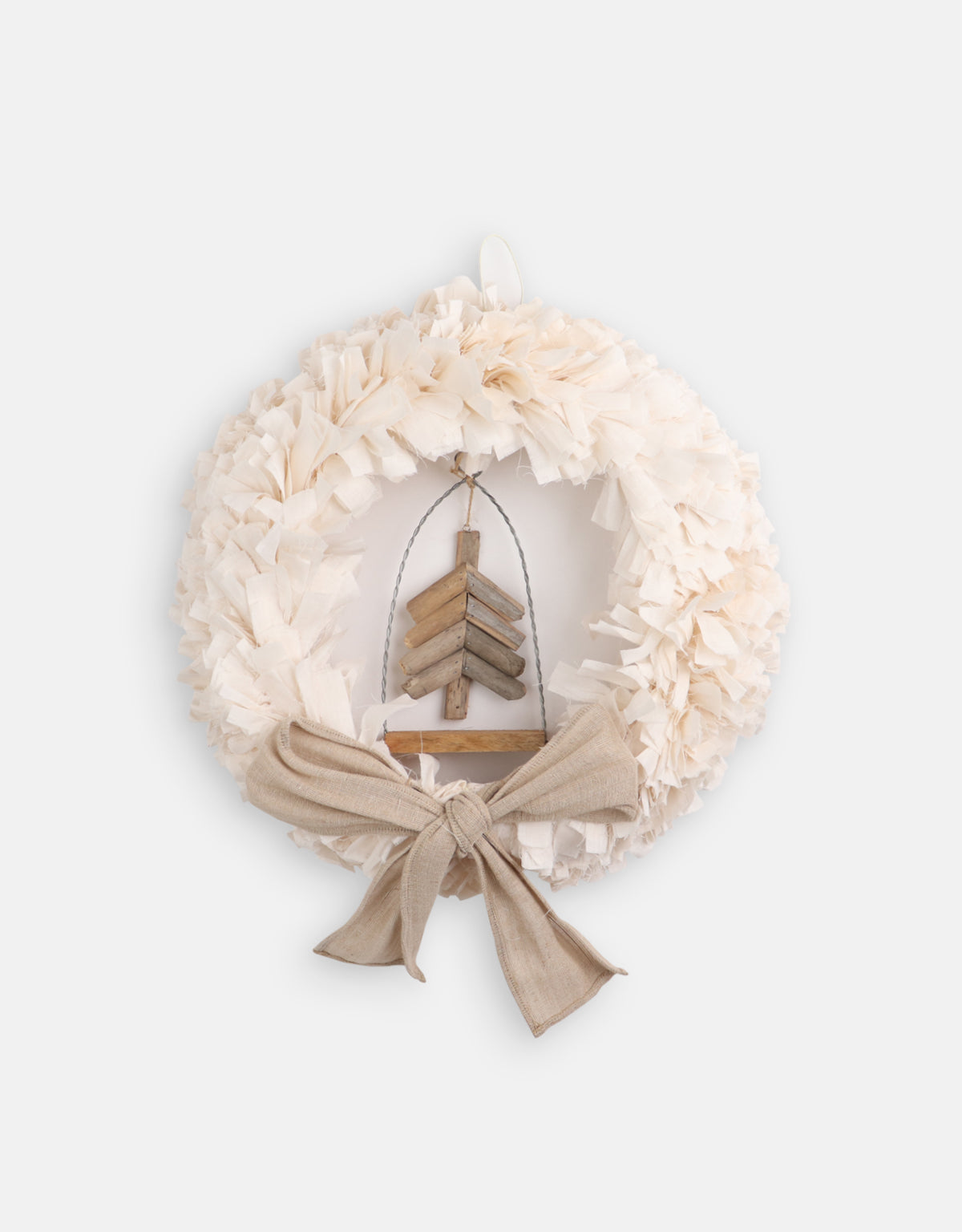 SMALL WREATH WITH XMAS TREE ORNAMENT